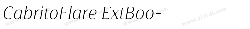 CabritoFlare ExtBoo字体转换